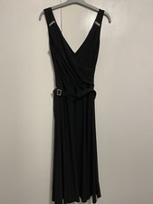 Black Evening Dress with diamanté details size 10