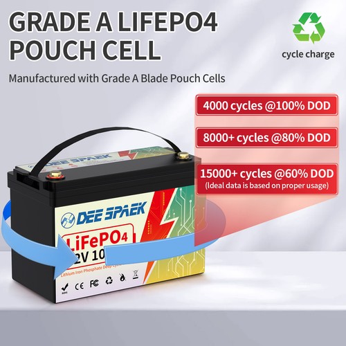12/24V 36/48V 100Ah 200Ah 300Ah LiFePO4 Lithium Battery Bluetooth Solar Off-grid - Picture 17 of 84
