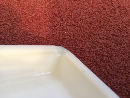 Rectangle Milk Glass Jelly Dish / Ashtray - Picture 3 of 5