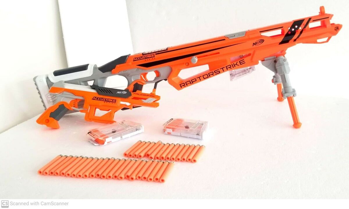  Nerf N-Strike Elite Precision Strike Set RaptorStrike and  FalconFire Blasters : Toys & Games