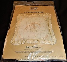 NEW VTG Candamar Designs Candlewicking Shells Pillow Kit 80111-14"x14"