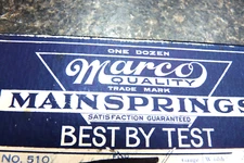 Waltham 16s FITS 1872 LEVER SET model  # 2208 T end blue Mainspring .022   #B