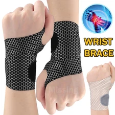Ultra Thin Wrist Brace Support Carpal Tunnel Wrist Band Wrap Tendonitis Arthrits