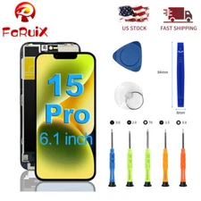 For iPhone 15 Pro Screen Replacement Touch LCD Display Digitizer Assembly +Tools