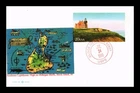 DR JIM STAMPS US FIRST DAY CARD BLOCK ISLAND RHODE ISLAND LIGHTHOUSE HAND CANCEL