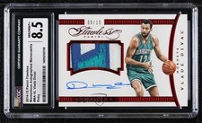 2014 Flawless Momentous Memorabilia Ruby 9/15 Vlade Divac CGC 8.5 Auto HOF 3d3