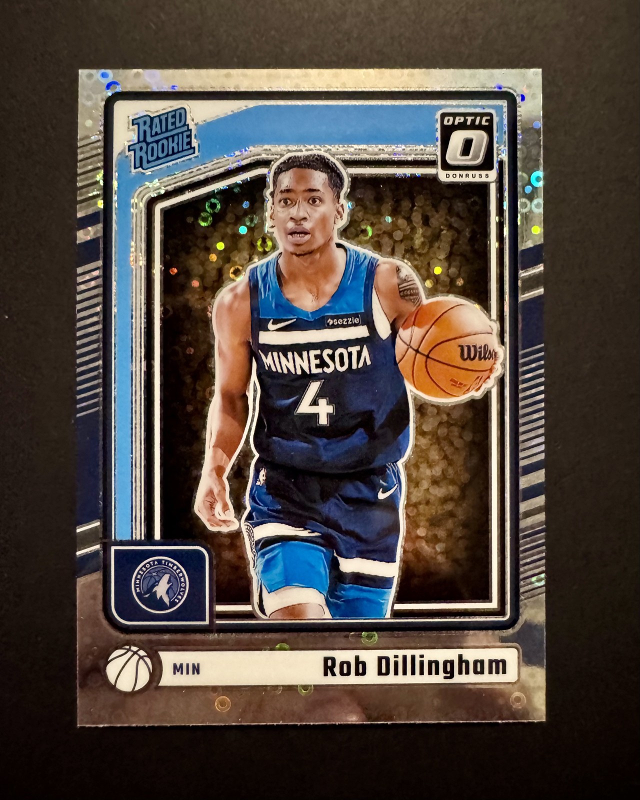 Rob Dillingham 2024-25 Panini Donruss Optic - Rated Rookie #259 Fast Break Holo