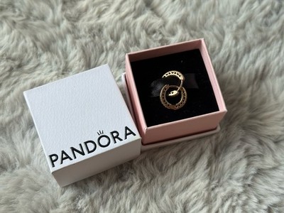 Pandora Ohrringe Rosegold Pave Herz Creolen 14 Karat Rosevergoldet