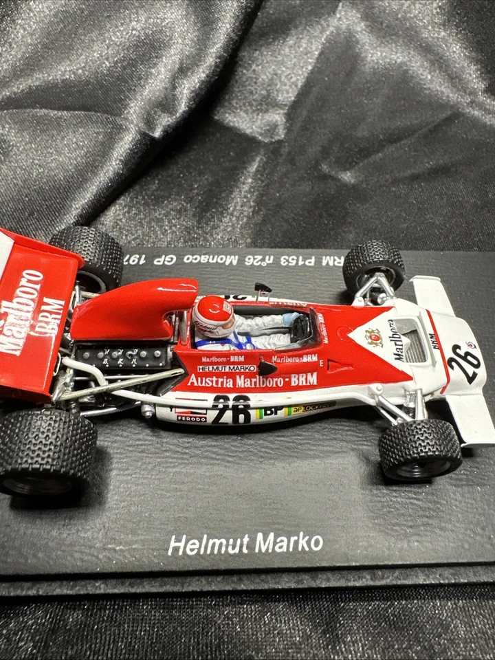 Spark 1:43 S1154 BRM P153 (#26) HELMUT MARKO MONACO GP 1972 Ships USA Boxed - Image 4 of 4