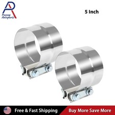 5 Inch 2pack Stainless Steel 304 Lap Joint Clamp Heavy Duty Exhaust Band Clamp 5 Inch 2pack Stainless Steel 304 Lap Joint Clamp Heavy Duty Exhaust Band Clamp