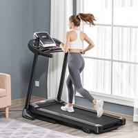 Folding 12km/h Electric Treadmill Running Machine w/ Incline LED Display