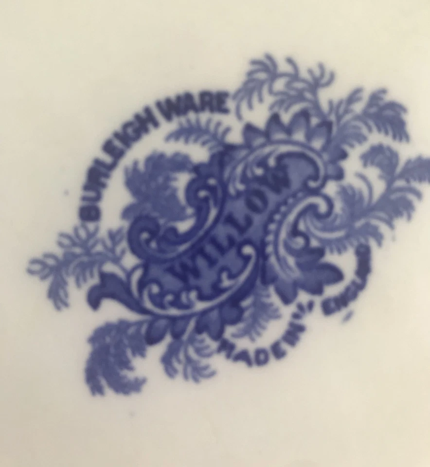 EXTRA LARGE VINTAGE BURLEIGHWARE WILLOW TREE PLATTER - 41 X 30.5 cm - Image 2 of 4