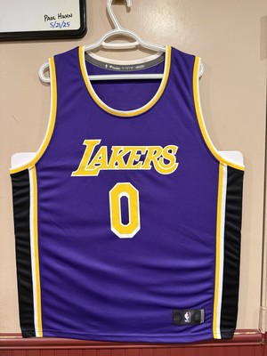 Los Angeles Lakers Russell Westbrook #0 Fanatics Jersey Men s Large NWOT