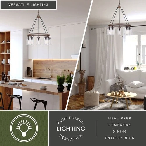 VAXCEL H0198 Milone 5L Chandelier Bronze - Picture 6 of 9