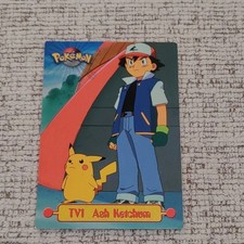 Pokémon Topps Ash Ketchum & Pikachu TV Animation Edition #TV1 Trading Card 1999