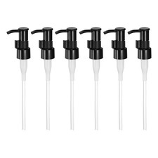 6Pcs Soap Dispenser Pump Heads Clip-on Pumphead for Standard 20/410 Black
