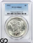 1923 Peace Dollar PCGS MS 63 ** Nice Cartwheel Mint Luster!