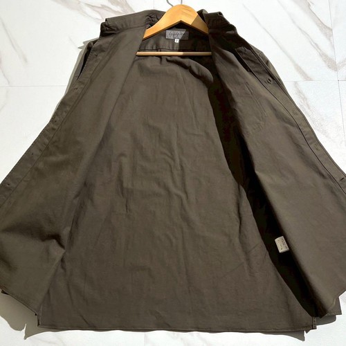 Yohji Yamamoto Pour Homme Long Sleeve Shirt Cotton Green L - Picture 3 of 10