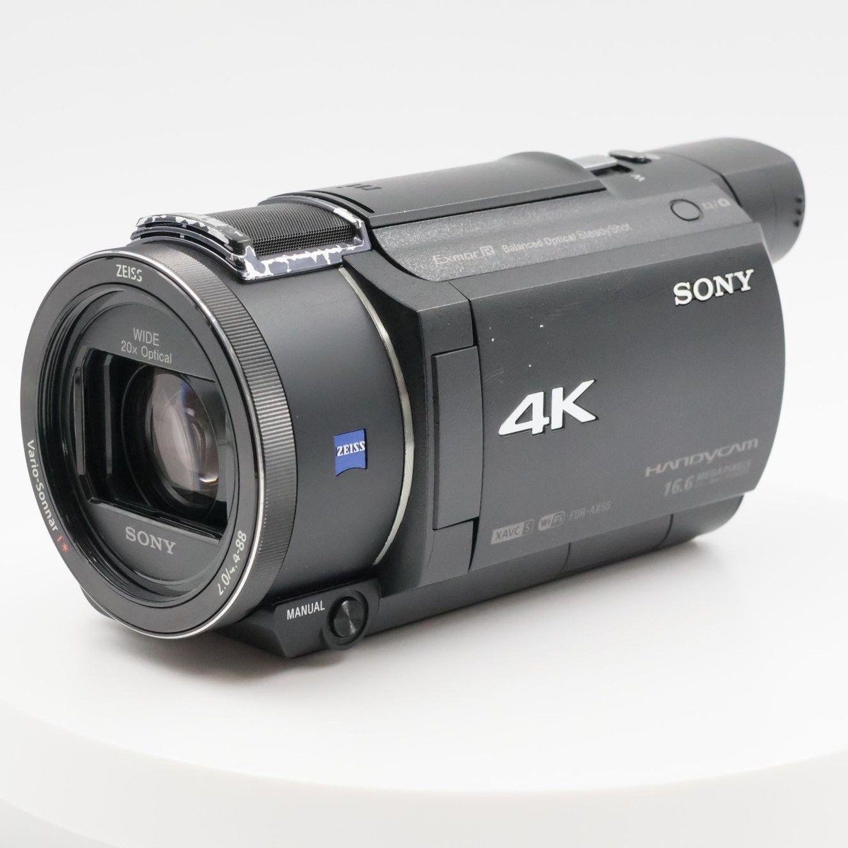Sony Handycam FDR-AX55 Black 4K Camcorder Video Camera 20x Zoom