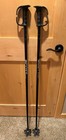 Scott Equipe black silver 49 in 125 cm vintage Ski Poles black Pistol Grips