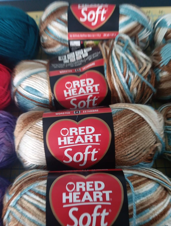 21 novelos de fios de coração vermelho - Imagem 4 de 4