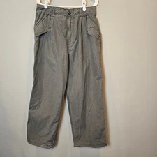 Niko And Pants Gray Windbreaker Wide Leg Pleated Womens Medium