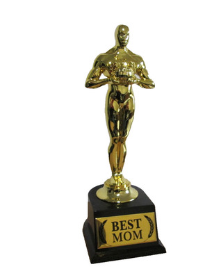 Brand New '' Best Mom'' 7'' Trophy Figurine  With Base Mother's Day