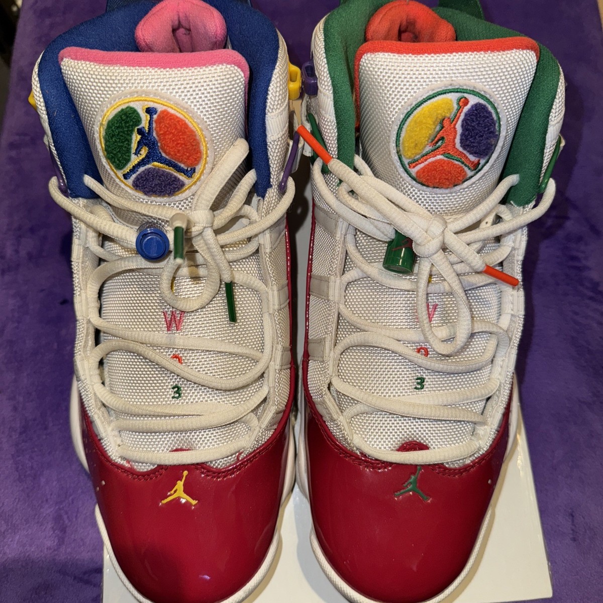 Size 9.5 - Air Jordan 6 Rings Multi-Color for sale online | eBay