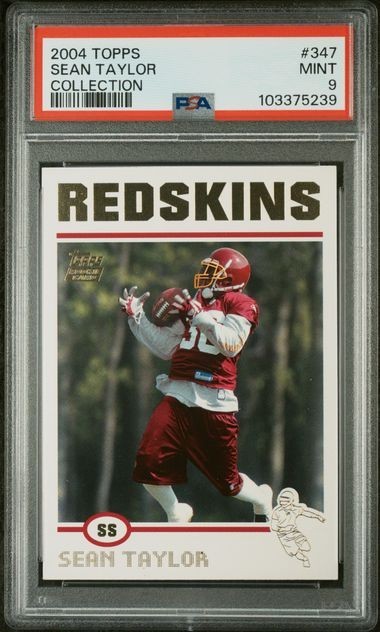 2004 Topps Collection Sean Taylor Rookie #347 Washington Redskins PSA 9