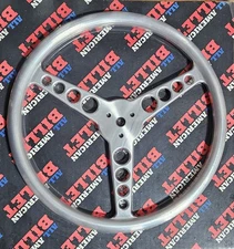 3 bolt - 14'' Flat Billet Steering Wheel - Wrap Your Own