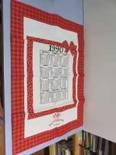 STROFINACCIO pasticceria PANTALEONE SALERNO CALENDARIO 1990 telo pubblicitario