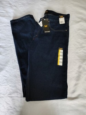 NWT Mens Lee Size 33x36 Color Denim Regular Straight Jeans