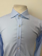 Twillory Shirt Mens 16.5 34-35 Blue Tailored Fit Performance Hustle Flip Cuff