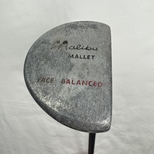 Vintage Malibu Mallet Face Balanced Putter – 35.5” Steel Shaft – Classic Golf Cl