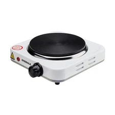 Single Burner 5.5" White Electric Hot Plate Portable Compact Countertop