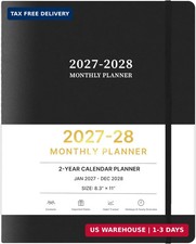 2027-2028 Monthly Planner, 2 Year Calendar Planner, Jan 2027 - Dec 2028, 8.3'' x