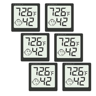 Mini Humidity Meter Hygrometer 6 Pack Room Thermometer Indoor Digital Monitor