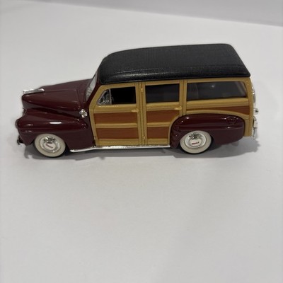 Yat Ming 1948 Ford Woody 1/43 Burgundy And Wood Color