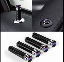 4x BMW Carbon Fibre M Sport style Door Lock Pins fits most BMW models. 
