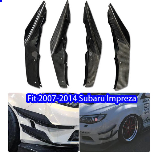 Front Canard Spoiler Air Scoop Fit For 2007-2014 Subaru Impreza STi GVB GVF STI