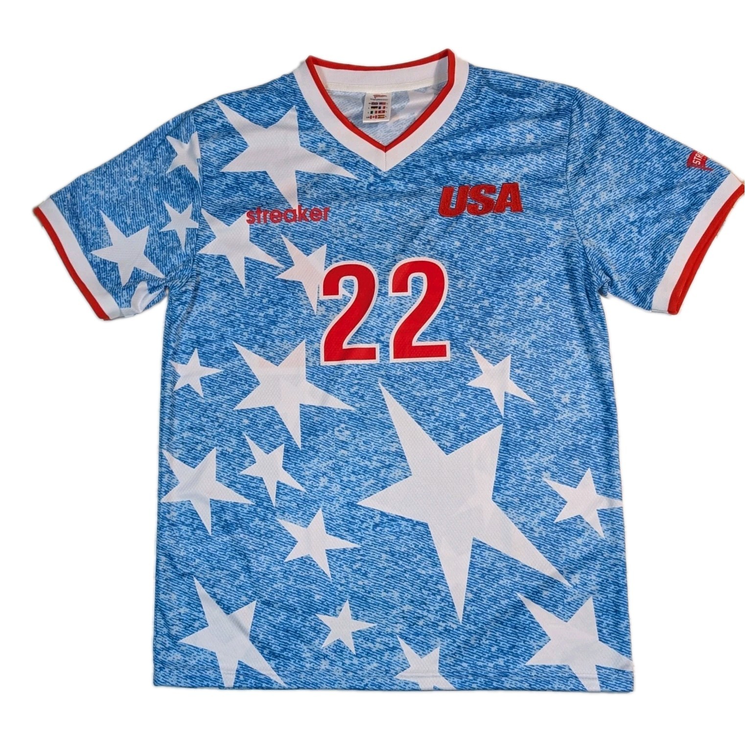 Streaker Sports USA National Team 1994 World Cup Jersey #22 Lalas Mens LARGE