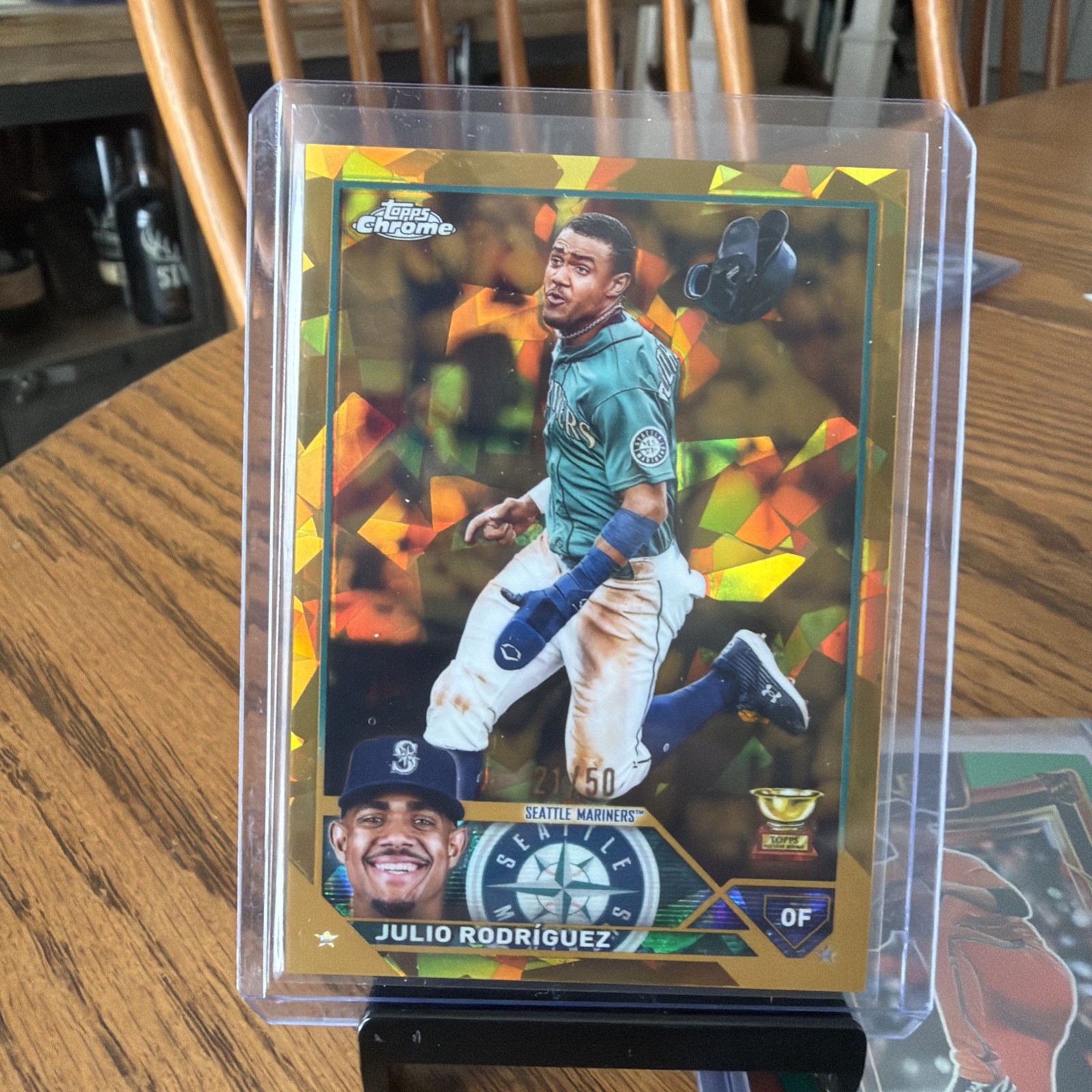 2023 Topps Chrome Sapphire Edition Julio Rodriguez #330 Gold 21/50