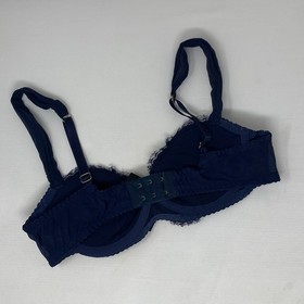 Agent Provocateur Esther Soiree Navy Beaded Bra 34C
