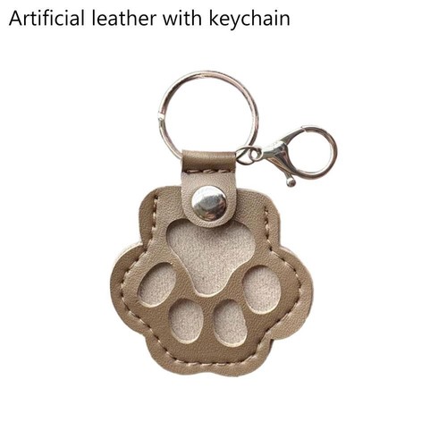 Cat Dog Cute Leather Paw Keychain Pet Hair Keepsake For Bag UK✅️ Keyring U9Y4 - Foto 23 di 23