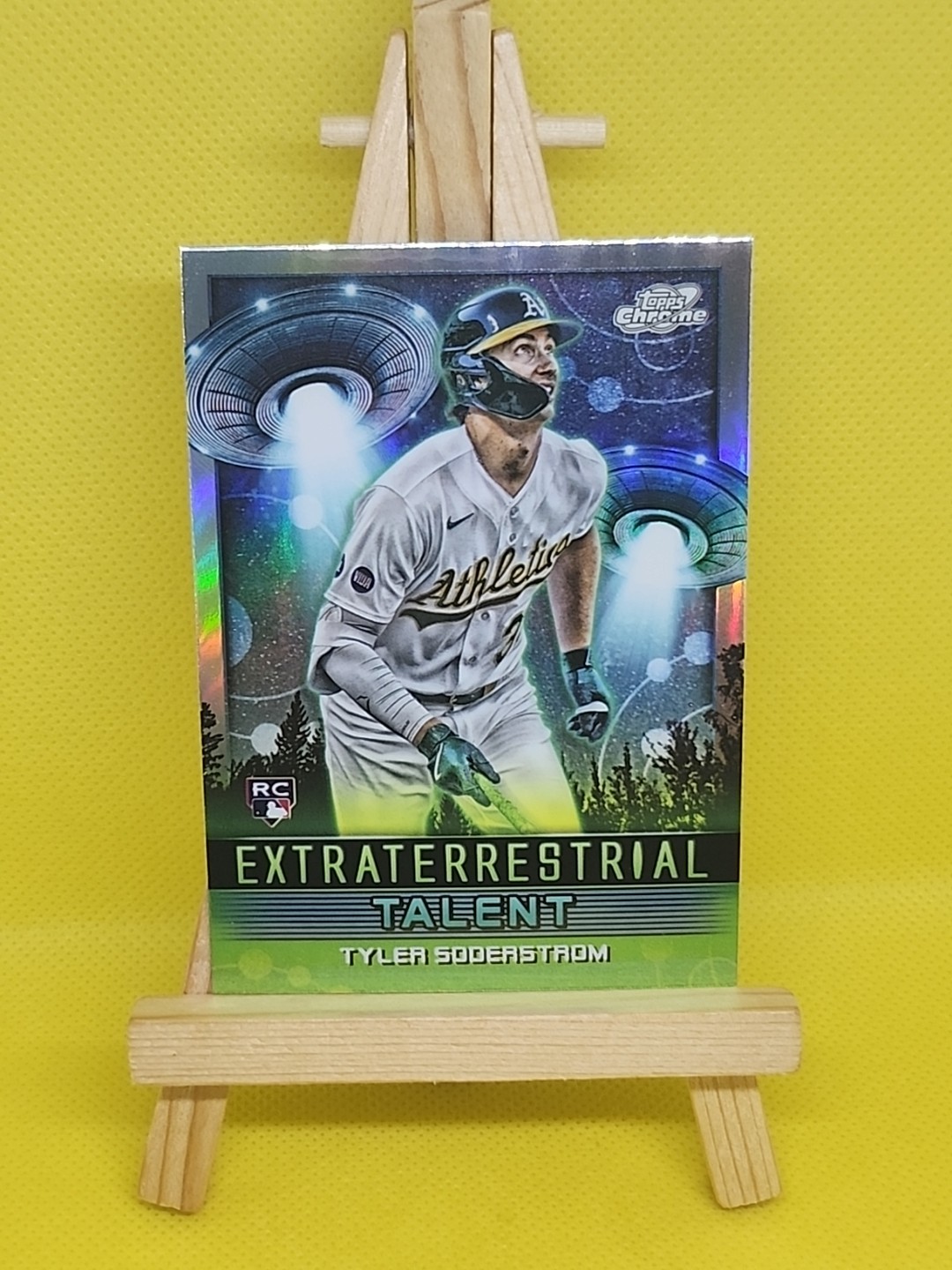 Tyler Soderstrom 2024 Topps Chrome Cosmic Extraterrestrial Talent Athletics