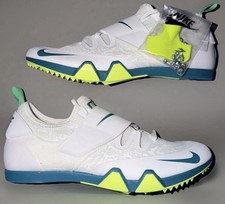 New Nike Zoom Pole Vault Elite White Bright Spruce Spikes FZ9649-100 Men  s 9