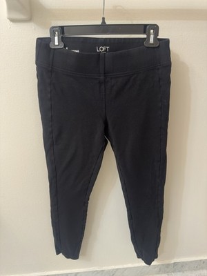 Loft Outlet Black High Waisted Leggings Women's Size M Medium Slim Fit Yoga