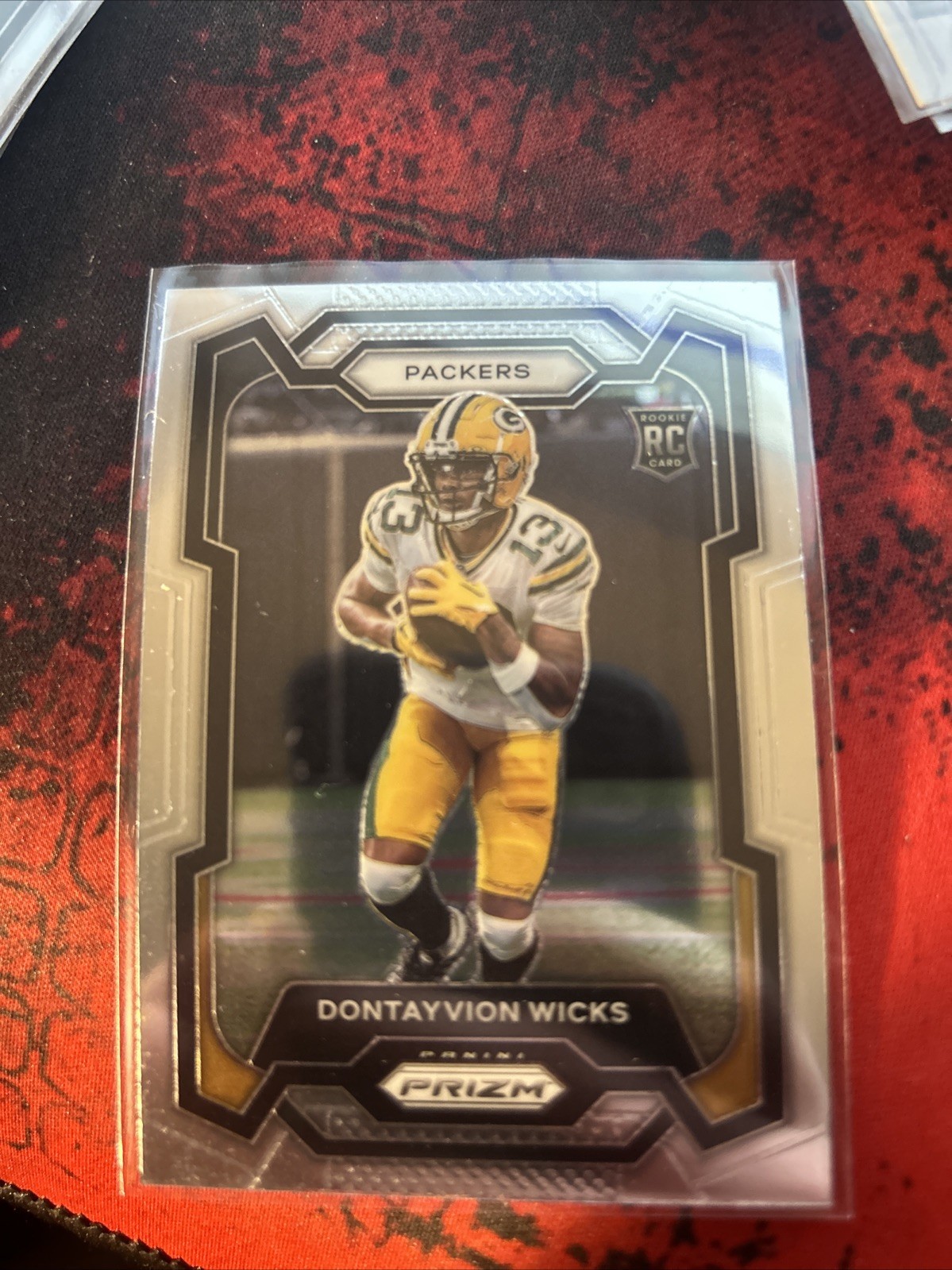 Dontayvion Wicks 2023 Panini Prizm Rookie #333 Green Bat Packers