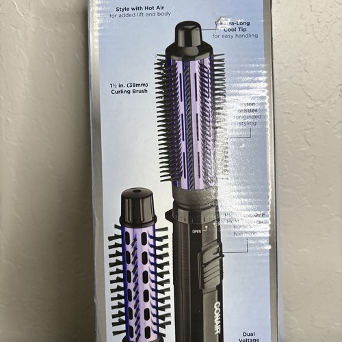 ConAir 2-in-1 1-1/2" HOT AIR BRUSH Hair Curling Combo PROFESSIONAL HIGH QLTY. T1 - Picture 9 of 12