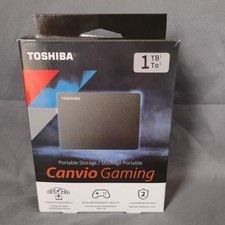 Toshiba Canvio Gaming 1TB Portable External Hard Drive USB 3.0, Black untested
